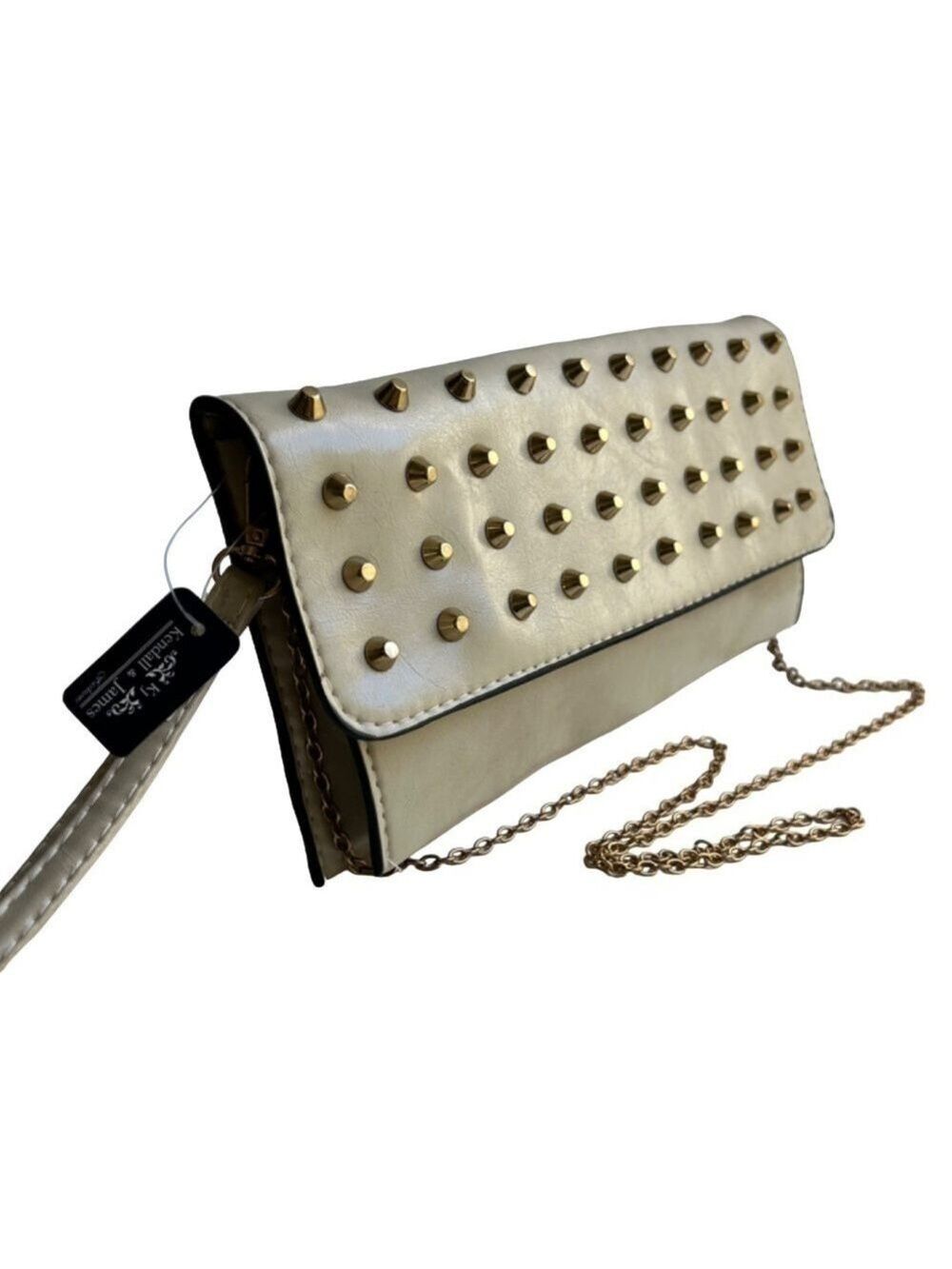 NWT KENDALL & JAMES Studded Clutch Crossbody, Clutch, Wristlet Bag
